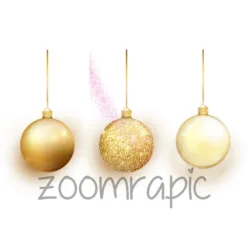 Gold Christmas Balls